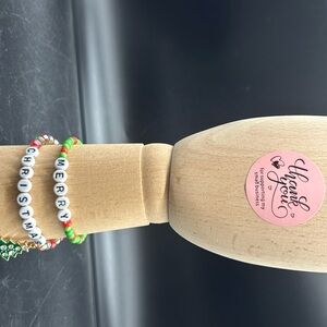 Merry Christmas bracelets with Christmas tree charm 1 for $10 2 for $18